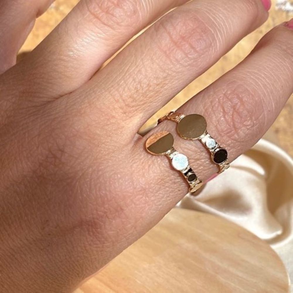 Gold Adjustable Minimalist Boho Ring
